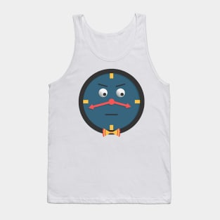 dot hug me im scared clock sticker Tank Top